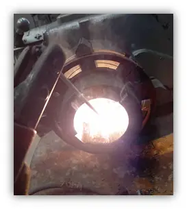 Proceso de relleno por soldadura sobre el alojamiento de un rodamiento